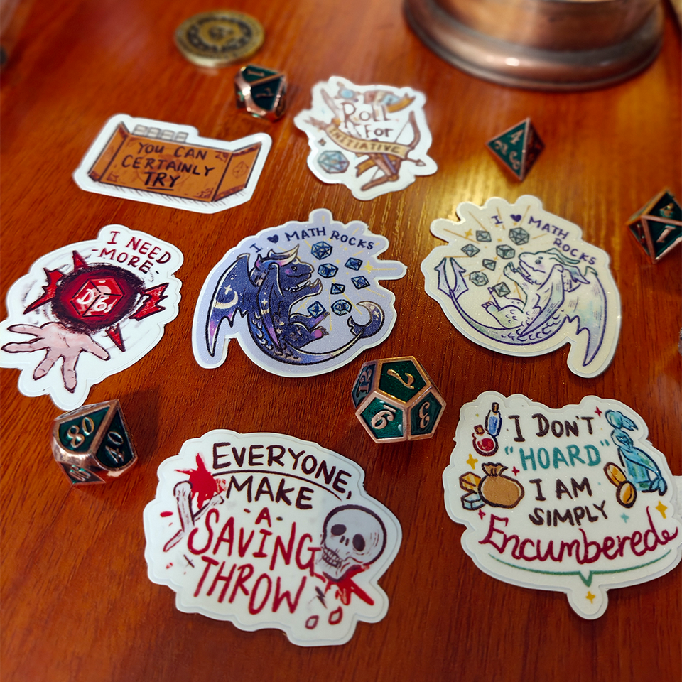 D&amp;D/TTRPG Stickers